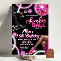 Neon Roze Sneaker Bal en Disco Bal Verjaardag
