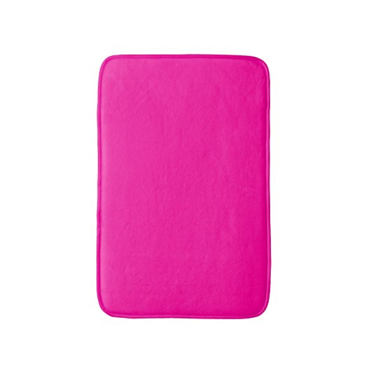 Neon Roze Solid Color Badmat (Voorkant Verticaal)