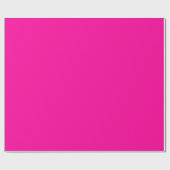 Neon Roze Solid Color Cadeaupapier (Vlak)