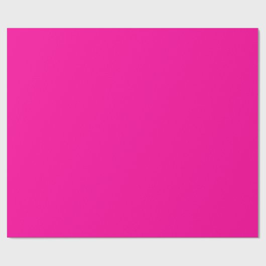 Neon Roze Solid Color Cadeaupapier (Vlak)
