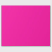 Neon Roze Solid Color Cadeaupapier (Vlak)