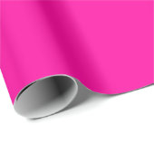 Neon Roze Solid Color Cadeaupapier (Rol Hoek)