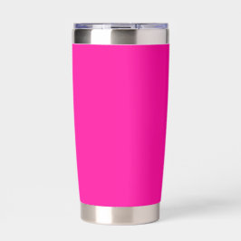 Neon Roze Solid Color Geïsoleerde Drinkbeker