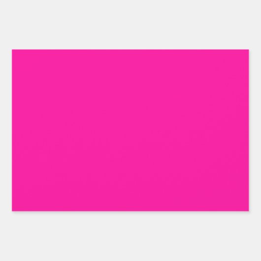 Neon Roze Solid Color Inpakpapier Vel (Voorkant 3)