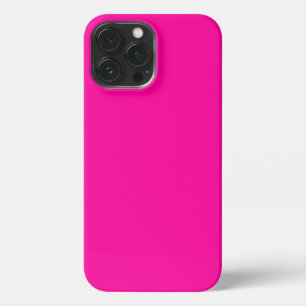 Neon Roze Solid Color iPhone 13 Pro Max Hoesje
