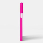 Neon Roze Solid Color iPhone Hoesje (Rechterkant)