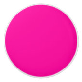 Neon Roze Solid Color Keramische Knop (Voorkant)
