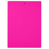 Neon Roze Solid Color Klembord (Achterkant)