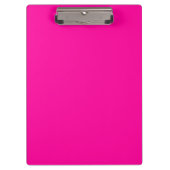 Neon Roze Solid Color Klembord (Voorkant)