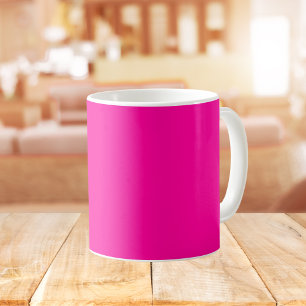 Neon Roze Solid Color Koffiemok