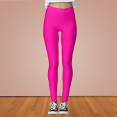 Neon Roze Solid Color Leggings