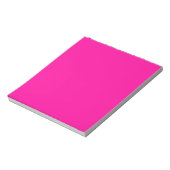 Neon Roze Solid Color Notitieblok (Linkerzijde)