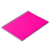 Neon Roze Solid Color Notitieboek (Linkerzijde)