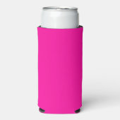 Neon Roze Solid Color Seltzer Blikjeskoeler (Seltzer Voorkant)