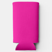 Neon Roze Solid Color Seltzer Blikjeskoeler (Achterkant)