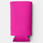 Neon Roze Solid Color Seltzer Blikjeskoeler (Voorkant)