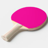 Neon Roze Solid Color Tafeltennisbatje (Voorkant Gekanteld)