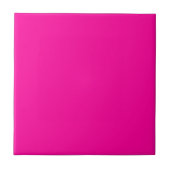Neon Roze Solid Color Tegeltje (Voorkant)