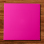 Neon Roze Solid Color Tegeltje<br><div class="desc">Neon Roze Solid Color</div>