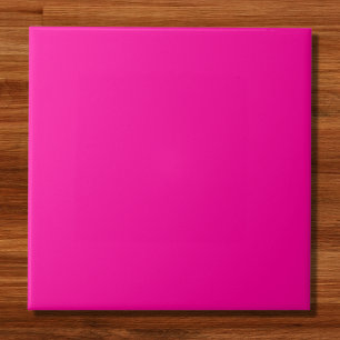 Neon Roze Solid Color Tegeltje