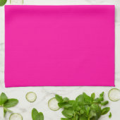 Neon Roze Solid Color Theedoek (Gevouwen)
