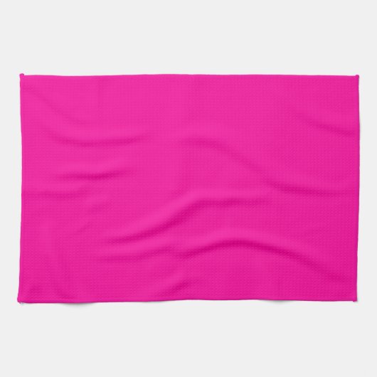 Neon Roze Solid Color Theedoek (Horizontaal)