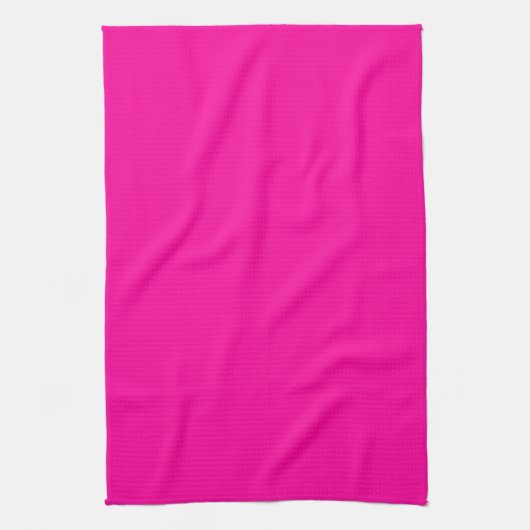 Neon Roze Solid Color Theedoek (Verticaal)