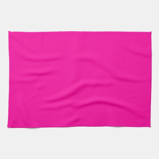 Neon Roze Solid Color Theedoek (Horizontaal)