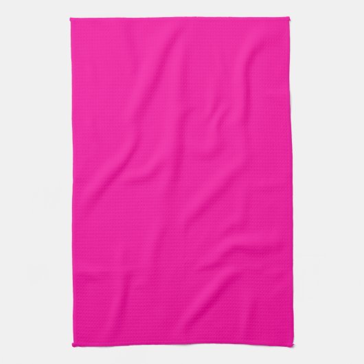 Neon Roze Solid Color Theedoek (Verticaal)