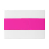 Neon Roze Solid Color Uitnodigingen Wikkel (Achterkant Voorbeeld)