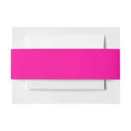 Neon Roze Solid Color Uitnodigingen Wikkel