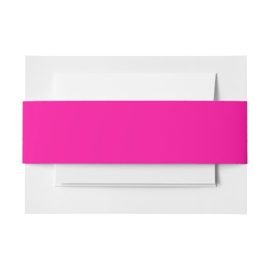 Neon Roze Solid Color Uitnodigingen Wikkel (Voorkant Voorbeeld)
