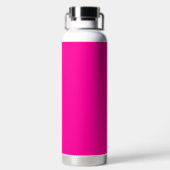 Neon Roze Solid Color Waterfles (Achterkant)