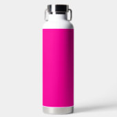 Neon Roze Solid Color Waterfles (Voorkant)
