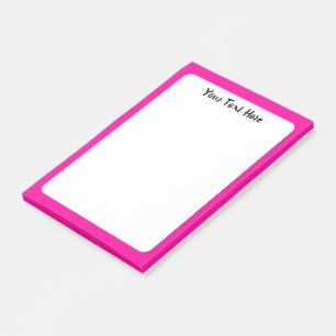 Neon Roze Stevige Kleur douane Post-it® Notes