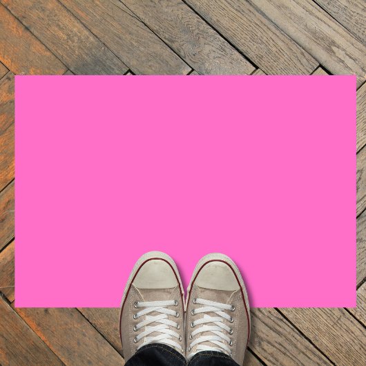 Neon Roze Stevige Kleur | Klassiek Deurmat