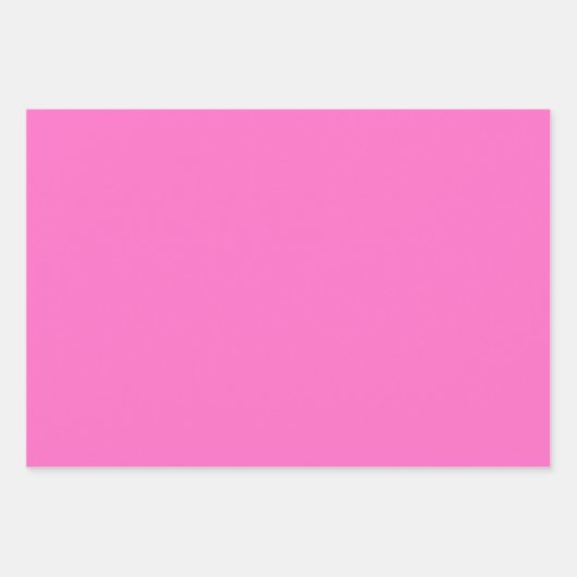 Neon Roze Stevige Kleur | Klassiek | Elegant Inpakpapier Vel (Voorkant 3)