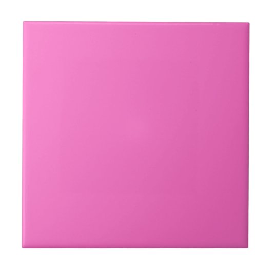 Neon Roze Stevige Kleur | Klassiek | Elegant Tegeltje (Voorkant)