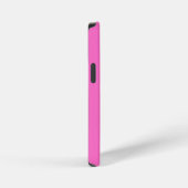 Neon Roze Stevige Kleur | Klassiek iPhone Hoesje (Rechterkant)