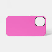 Neon Roze Stevige Kleur | Klassiek iPhone Hoesje (Achterkant horizontaal)