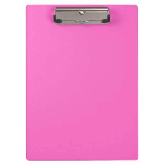 Neon Roze Stevige Kleur | Klassiek Klembord (Voorkant)