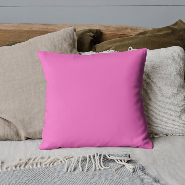 Neon Roze Stevige Kleur | Klassiek Kussen (Creator heeft geüpload)