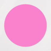 Neon Roze Stevige Kleur | Klassiek Labels (Design 2)