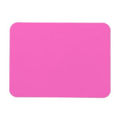 Neon Roze Stevige Kleur | Klassiek Magneet (Horizontaal)