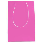 Neon Roze Stevige Kleur | Klassiek Medium Cadeauzakje (Voorkant)