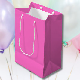 Neon Roze Stevige Kleur | Klassiek Medium Cadeauzakje