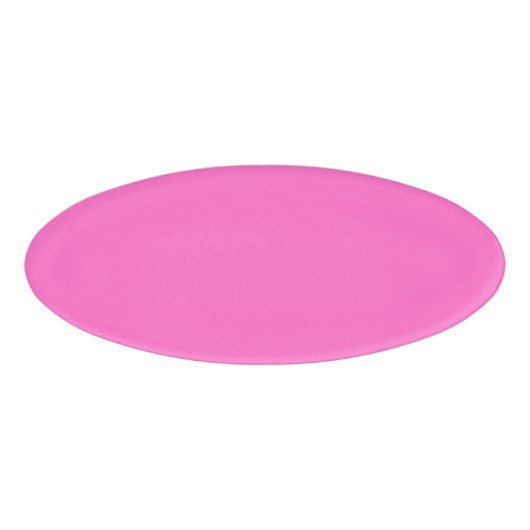 Neon Roze Stevige Kleur | Klassiek Naambadge (Voorkant)