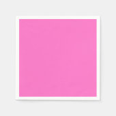 Neon Roze Stevige Kleur | Klassiek Servet (Voorkant)