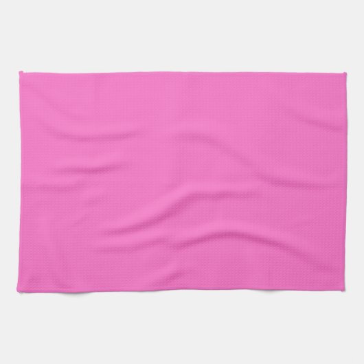 Neon Roze Stevige Kleur | Klassiek Theedoek (Horizontaal)