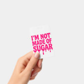 Neon Roze Vertical Badge ID Label – Aanpasbaar (Handheld)